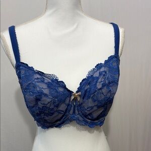 Victoria's Secret Blue Lace Bra with Underwire